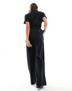 Brave Soul Cotton Jumpsuit In Black For Women -Deals Modezzle Store 206136963 3