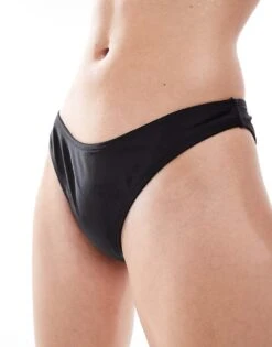 Brave Soul Bikini Bottoms In Black For Women