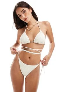 Brave Soul Crochet Bikini Top In Cream For Women -Deals Modezzle Store 206154809 1 cream 1