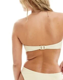 Brave Soul Strapless Bikini Top With Removable Cups In Yellow For Women -Deals Modezzle Store 206154904 3