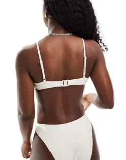 Brave Soul Metal Ring Detail Bikini Top In Cream For Women -Deals Modezzle Store 206154925 4