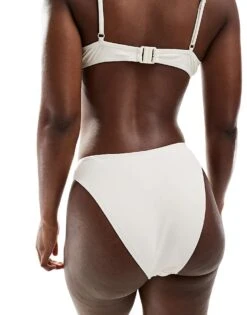 Brave Soul Metal Ring Detail Bikini Bottoms In Cream For Women -Deals Modezzle Store 206154973 4