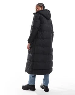 Brave Soul Tall Hooded Maxi Padded Jacket With Detachable Sleeves In Black For Women -Deals Modezzle Store 206270392 3