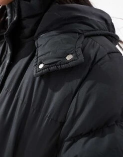 Brave Soul Petite Hooded Puffer Jacket In Black For Women -Deals Modezzle Store 206270581 3