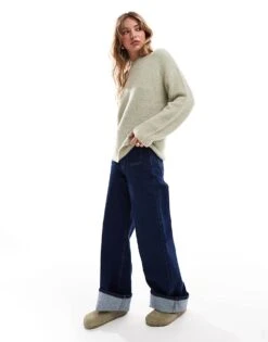 Brave Soul Crew Neck Jumper In Light Sage For Women Light Green -Deals Modezzle Store 206465002 1 lightgreen 1