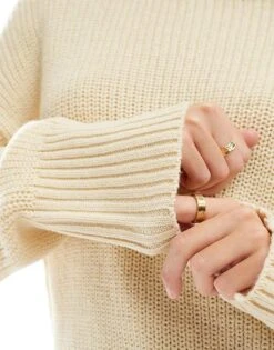 Brave Soul High Neck Fisherman Jumper In Butter Yellow For Women -Deals Modezzle Store 206465055 3