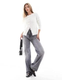 Brave Soul Cardigan With Jewel Detail Buttons In Ivory For Women Cream -Deals Modezzle Store 206465122 3