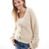 Brave Soul Button Up Cardigan In Beige For Women -Deals Modezzle Store 206465335 1 beige
