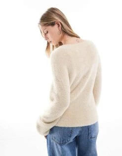 Brave Soul Button Up Cardigan In Beige For Women -Deals Modezzle Store 206465335 4