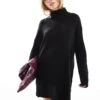 Brave Soul Petite Roll Neck Mini Jumper Dress In Black For Women -Deals Modezzle Store 206465414 1 black