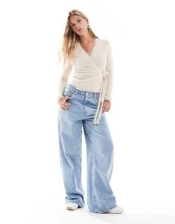 Brave Soul Longline Cardigan In Cream For Women -Deals Modezzle Store 206465512 3