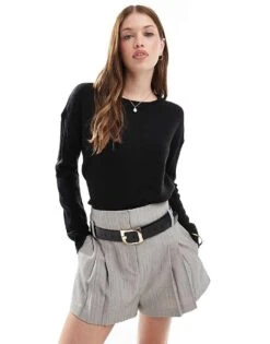 Brave Soul Crew Neck Jumper In Black For Women -Deals Modezzle Store 206465618 1 black 1