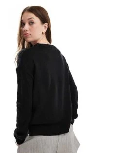 Brave Soul Crew Neck Jumper In Black For Women -Deals Modezzle Store 206465618 3