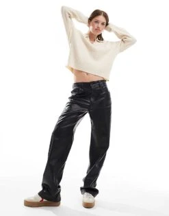 Brave Soul V-neck Polo Jumper In Cream For Women -Deals Modezzle Store 206465619 3