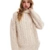 Brave Soul Cable Knit Turtleneck Jumper In Stone For Women -Deals Modezzle Store 206465675 1 stone