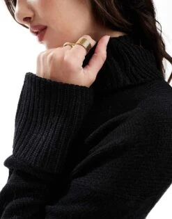 Brave Soul Knitted Mini Jumper Dress In Black For Women -Deals Modezzle Store 206465677 3