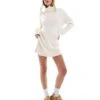 Brave Soul Knitted Roll Neck Mini Jumper Dress In Cream For Women -Deals Modezzle Store 206465694 1 cream