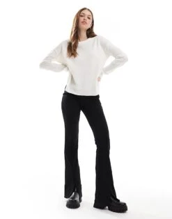 Brave Soul Crew Neck Jumper In White For Women -Deals Modezzle Store 206465716 1 white 1