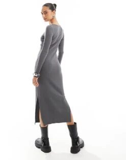 Brave Soul Off The Shoulder Dress In Grey For Women -Deals Modezzle Store 206886283 4