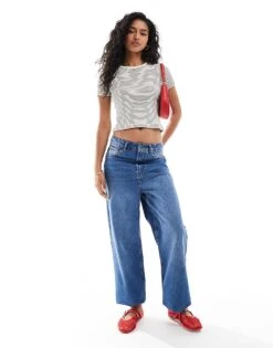 Brave Soul T-shirt In Cream And Black Stripe For Women -Deals Modezzle Store 206886297 4