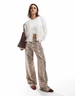 Brave Soul Button Through Fisherman Knit Cardigan In Ivory For Women -Deals Modezzle Store 206915825 3