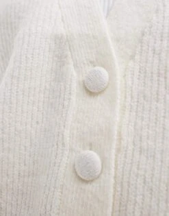 Brave Soul Button Through Fisherman Knit Cardigan In Ivory For Women -Deals Modezzle Store 206915825 4