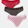 Brave Soul 3 Pack Hipster Heart Print Briefs In Pink, Red And Brown For Women Multi -Deals Modezzle Store 206920715 1 multi