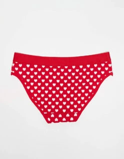 Brave Soul 3 Pack Hipster Heart Print Briefs In Pink, Red And Brown For Women Multi -Deals Modezzle Store 206920715 3