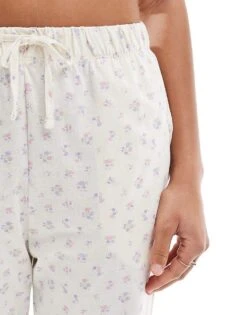 Brave Soul Pyjama Set With Floral Print In White For Women Pink 10 Brave Soul Pyjama Set With Floral Print In White For Women Pink -Deals Modezzle Store 206920730 4