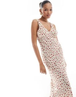 Brave Soul Ditsy Print Dress In Cream For Women -Deals Modezzle Store 206940762 1 cream 1