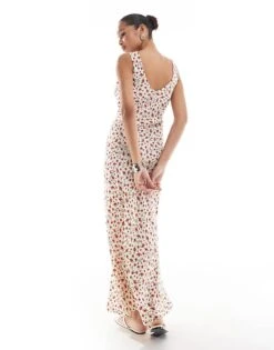 Brave Soul Ditsy Print Dress In Cream For Women -Deals Modezzle Store 206940762 4