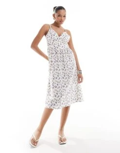 Brave Soul Corset Style A-line Midi Dress In Floral Print For Women Multi -Deals Modezzle Store 206940824 1 multi 1