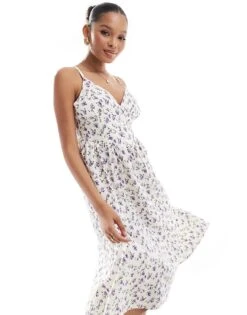 Brave Soul Corset Style A-line Midi Dress In Floral Print For Women Multi -Deals Modezzle Store 206940824 3