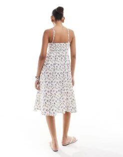 Brave Soul Corset Style A-line Midi Dress In Floral Print For Women Multi -Deals Modezzle Store 206940824 4