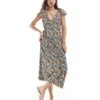 Brave Soul Floral V Neck Midi Dress For Women 1 X Multi Floral -Deals Modezzle Store 206940933 1 1xmultifloral