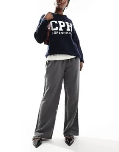 Brave Soul Pull On Smart Trouser In Grey For Women -Deals Modezzle Store 206967339 1 grey 1