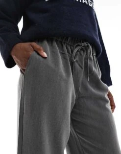 Brave Soul Pull On Smart Trouser In Grey For Women -Deals Modezzle Store 206967339 3