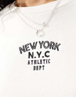 Brave Soul Long Sleeve Sweatshirt In Cream For Women Cream & Black -Deals Modezzle Store 206967675 3