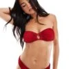 Brave Soul Bandeau Bikini Set In Red -Deals Modezzle Store 207664862 3