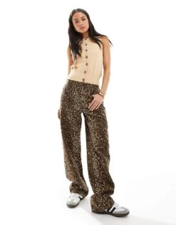 Brave Soul Sleeveless Knitted Vest With Contrast Buttons In Camel For Women Biscuit -Deals Modezzle Store 207876624 3