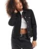 Brave Soul Denim Jacket In Black For Women -Deals Modezzle Store 208324576 1 black